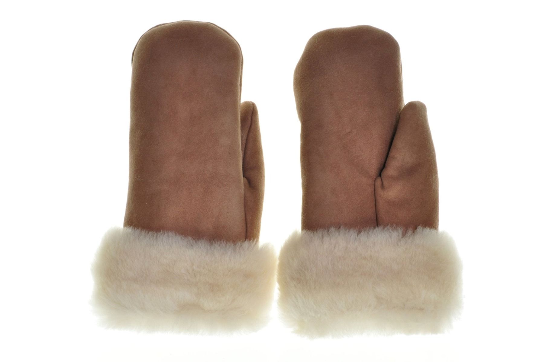 Wollen Wanten Beige Schapenvacht